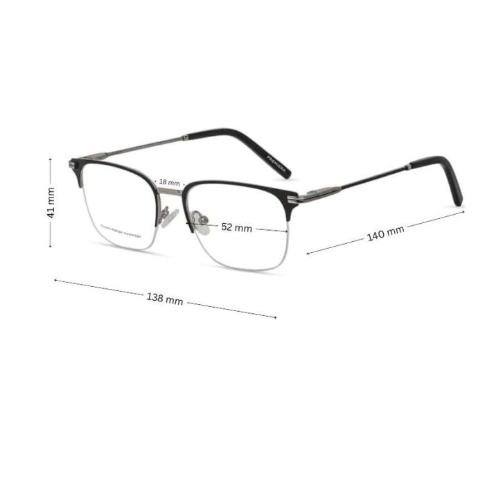 Half-Rim Clubmaster Glasses Metal | Eyewear Fashion | Buy Online Optic ...
