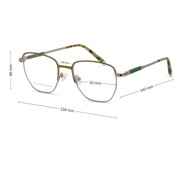 Women's Silver-Green Fashion Eyewear | Trendy & Cool Frames with Free Lenses - Image 2