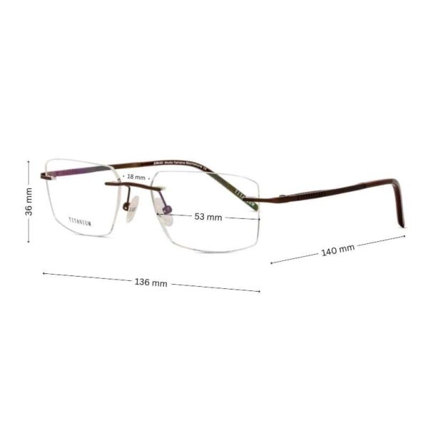 Titanium Rimless Glasses | Rimless Glasses for Men | Affordable Titanium Glasses - Image 2