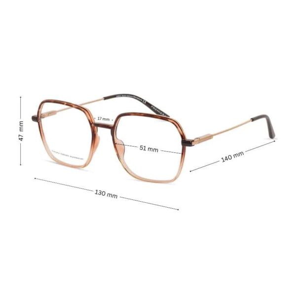 Women's Square Acetate Eyeglass | Women's Slim & Stylish  Eyewear - Image 3