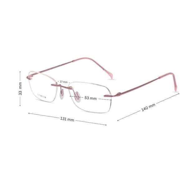 Thin Titanium Rimless Glasses | Affordable Titanium Rimless Glasses - Image 2