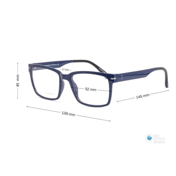 Men's Bold Square Glasses – Navy Blue, Lightweight and Modern - Image 2