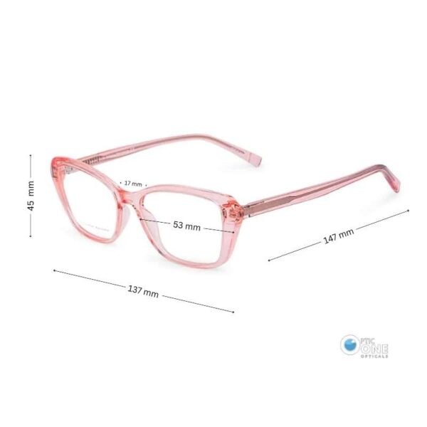 Women's Stylish Cat-Eyeglasses Crystal Pink - Image 3