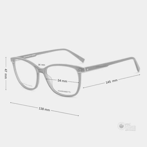 HUMPHREY'S Eyewear | Women's Cat-Eye Frame Transparent Blue - Image 2