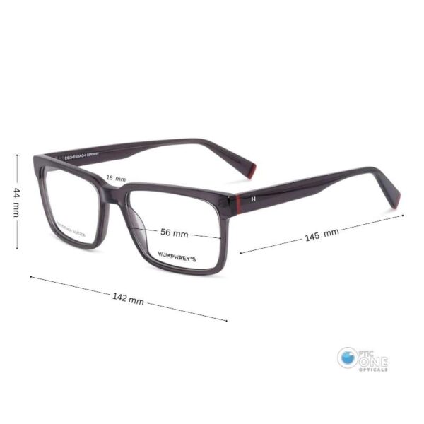 HUMPHREY'S Eyewear | Thick and Bold Men's Acetate Glasses Large - Image 2