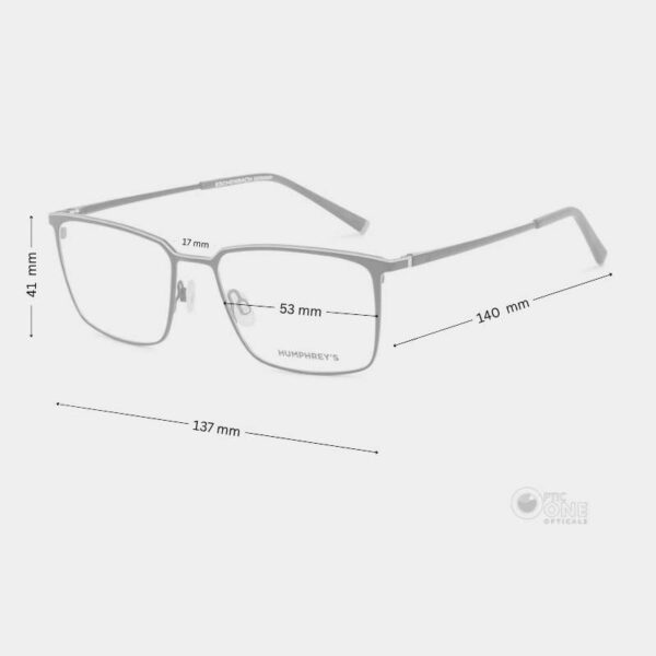HUMPHREY'S Eyewear | Men's Stylish Metal Glasses in Matte Black - Image 2