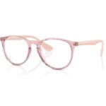 Rayban Erika Eyeglasses RB7046 | Stylish Round Glasses Transparent Pink