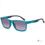 Premium Quality Kids Sunglasses | IA1029 | Sunglasses for 7-10 Years | Crystal Green Frame, Gradient Gray Lenses