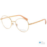 Swarovski SK1013 4004 Women's Full Rim Round Metal Eyeglasses in Gold Color