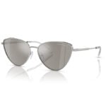 Michael Kors Cortez MK1140 18936G Silver Mirrored Cat-Eye Sunglasses