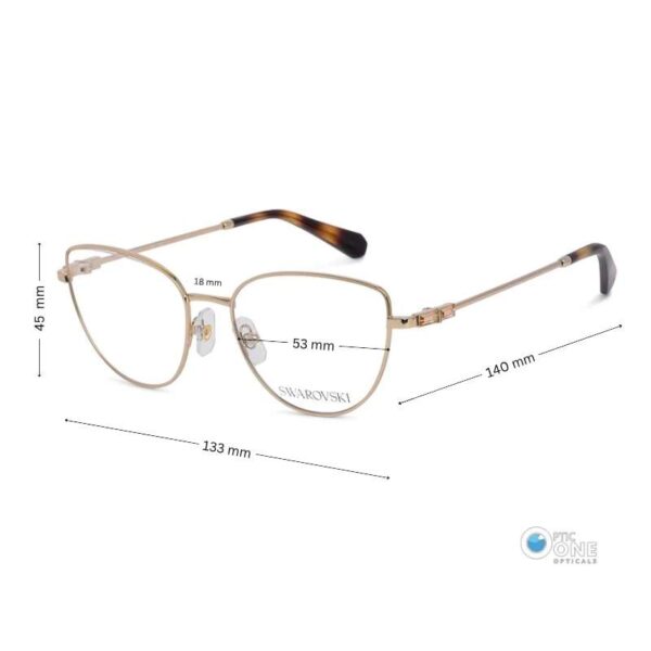 Swarovski SK1007 4013 Cat Eye Gold Eyeglasses for Women - Image 2