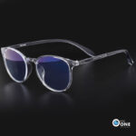 Women's Round Transparent Gray Eyeglasses
