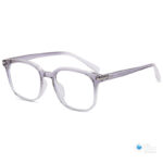 Unisex  Eyeglasses with Dual-Tone Frame ,Clear Eyeglasses with Transparent Gray Top