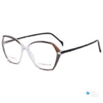 Stepper Women's Lightweight Titanium Glasses SI-30228 - Crystal Clear with Gold Accents