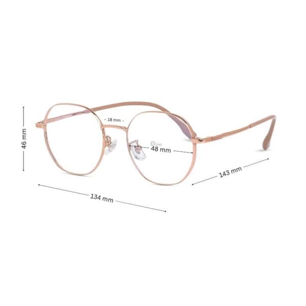 Women's Lightweight Eyeglasses Rosegold - Image 2
