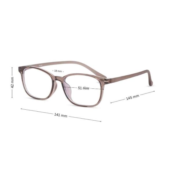 Women's Lightweight Eyeglasses Transparent Brown - Image 2