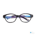KidsBerg Cat-Eye Glasses for Girls in Matte Black with Purple Color