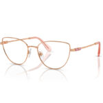 Swarovski SK1007 4014 Cat Eye RoseGold Eyeglasses for Women
