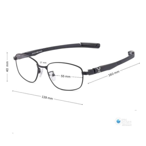 Hilx Vizo Beyond HXA00901 Matte Black Active Lifestyle Eyeglasses - Image 2