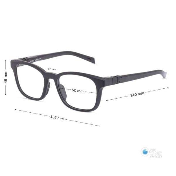 Hilx Vizo Flow HX01401A Matte Black Active Lifestyle Eyeglasses - Image 2