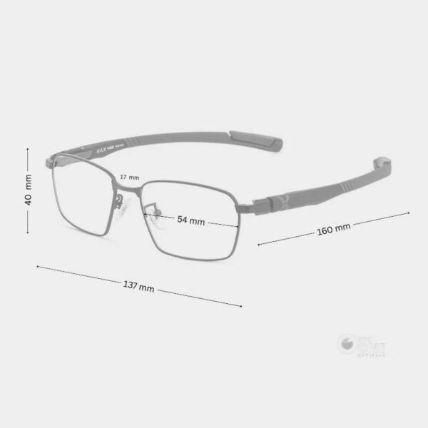 Hilx Vizo Vulcan HXA00801 Matte Gray Active Lifestyle Eyeglasses - Image 2
