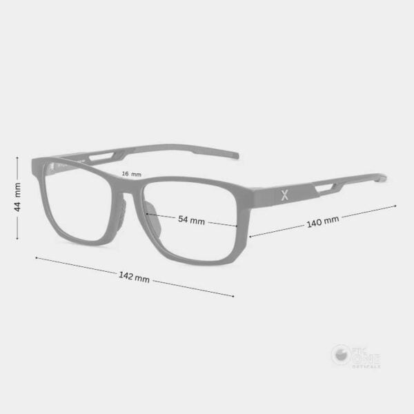 Hilx Vizo Fallout HX00502A Matte Blue Active Lifestyle Eyeglasses - Image 2