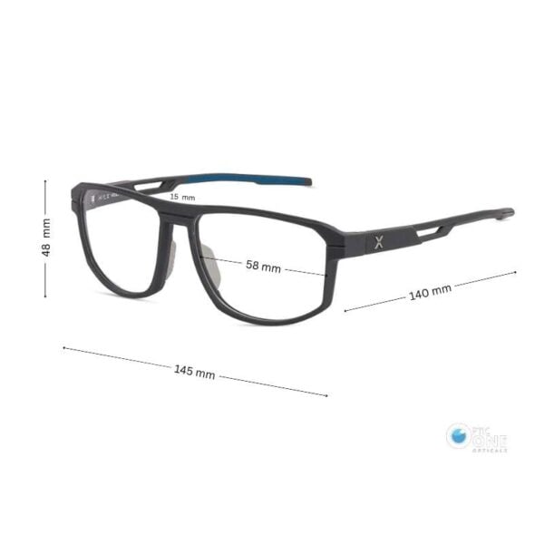 Hilx Vizo Format HX00102A Matte Gray Active Lifestyle Eyeglasses - Image 2