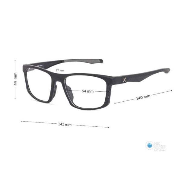 Hilx Vizo Envoy HX00301A Matte Black Active Lifestyle Eyeglasses - Image 2