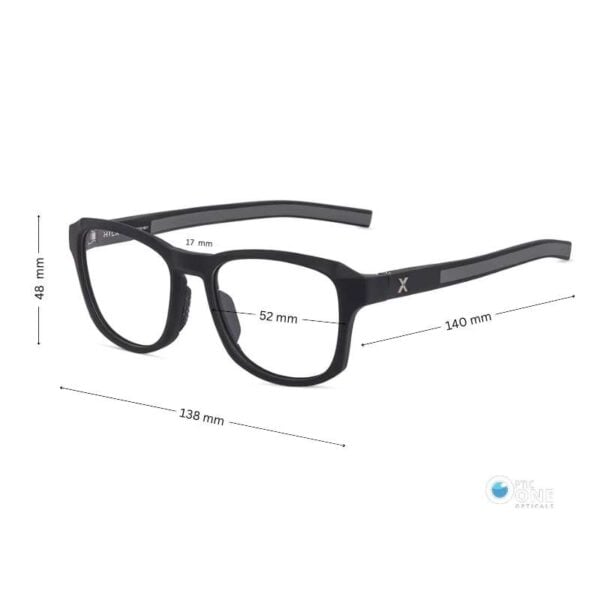 Hilx Vizo Dealer HX00601A Matte Black Active Lifestyle Eyeglasses - Image 2