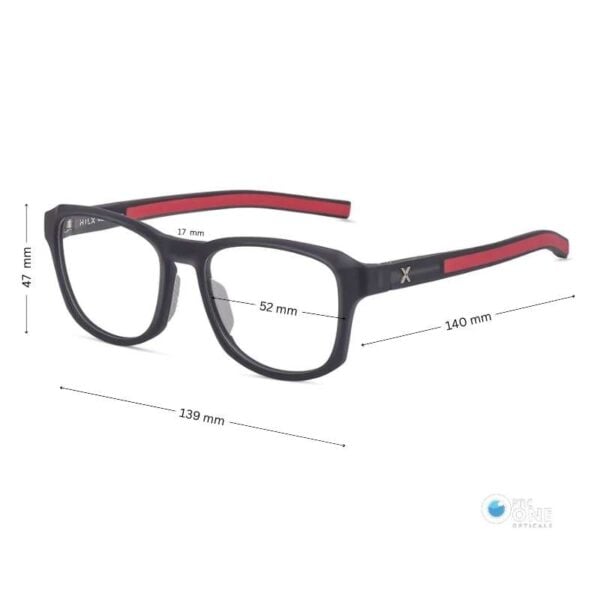 Hilx Vizo Dealer HX00603A Matte Black Active Lifestyle Eyeglasses - Image 2