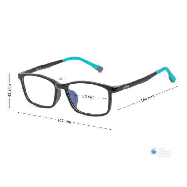KidsBerg Eyeglasses for Kids and Teens in Black Color - Image 2