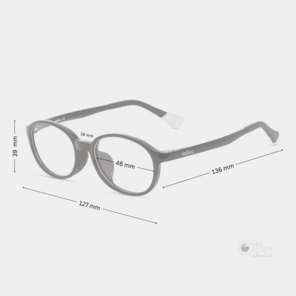 KidsBerg Eyeglasses for Girls in Shiny Black Color - Image 2