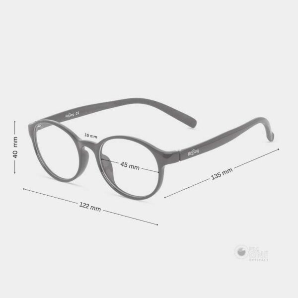 KidsBerg Eyeglasses for Girls in Transparent Purple Color - Image 2