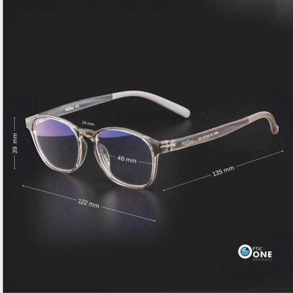KidsBerg Eyeglasses for Kids in Transparent Brown Color - Image 2