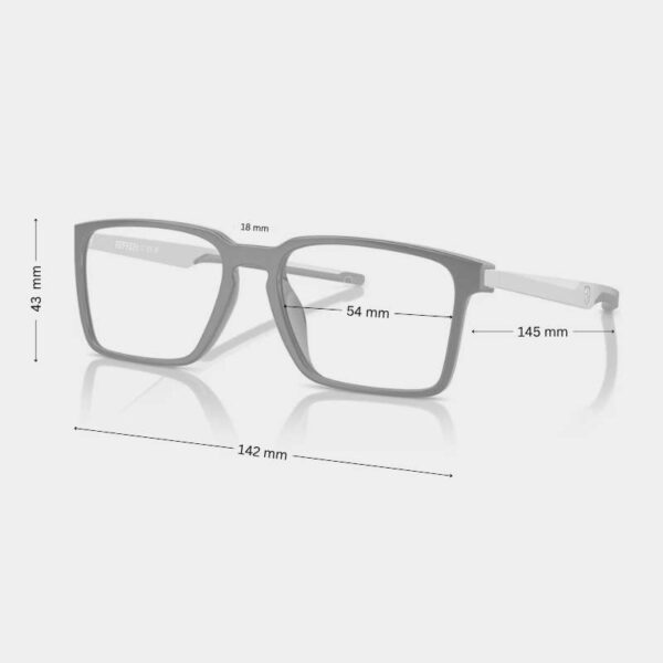 Scuderia Ferrari Men's Eyeglasses FZ8005U - Rectangular, Shiny Black - Image 2