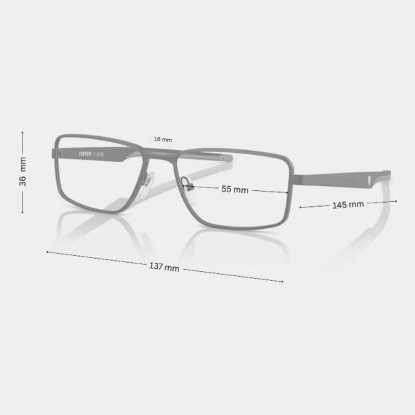 Scuderia Ferrari Men's Eyeglasses FZ7004 - Rectangular, Gunmetal - Image 2