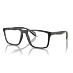 Emporio Armani EA3230 Men's Matte Black Rectangle Glasses 55 mm large