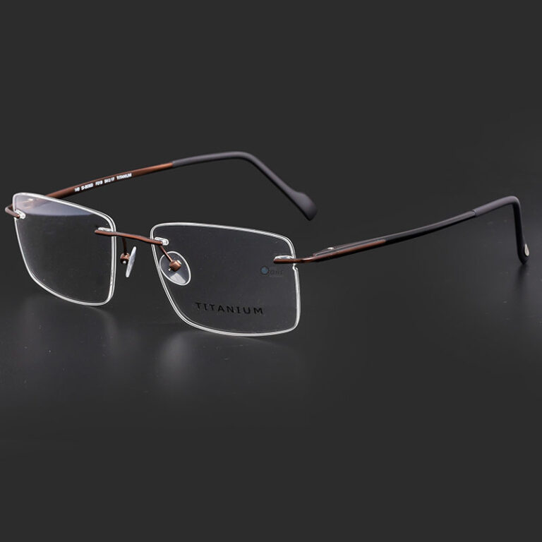 Stepper Rimless Titanium Frame SI86969 Brown | Lightweight Titanium ...
