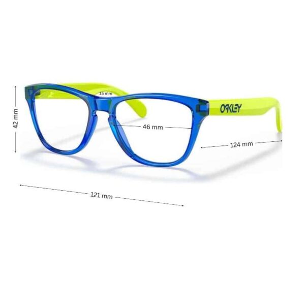 Oakley OY8009 Frogskins XS Junior Glasses | Oakley Eyeglasses for Kids | Polished Sea Glass Frame | 46 mm in Size - Image 2
