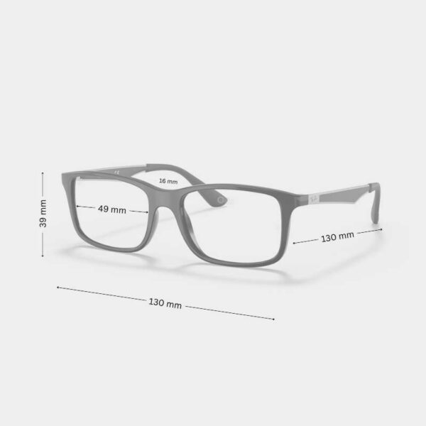 Rayban Kids Rectangle Frame | RB1570 3721 - Image 2