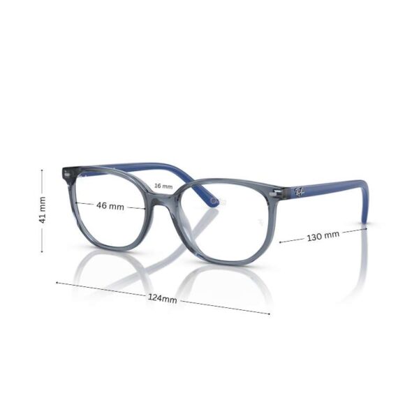 Rayban Kids Frame Transparent Blue | Rayban Junior RY9097V - Image 2