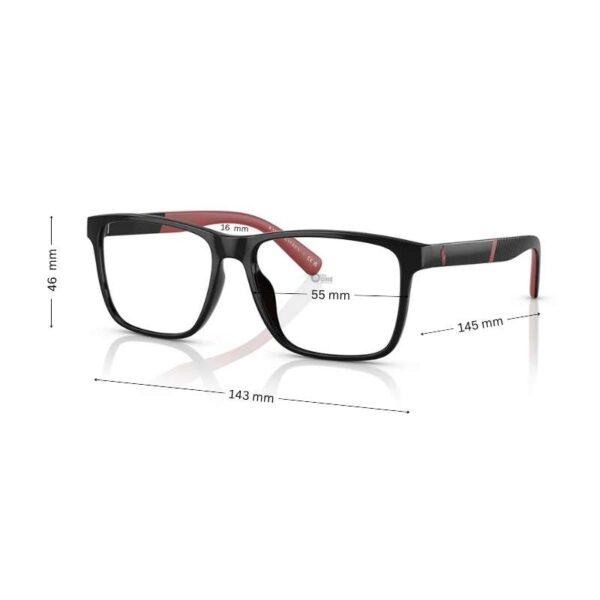 Polo Ralph Lauren PH2257U Men's Shiny Black Eyeglasses 55 mm - Image 2