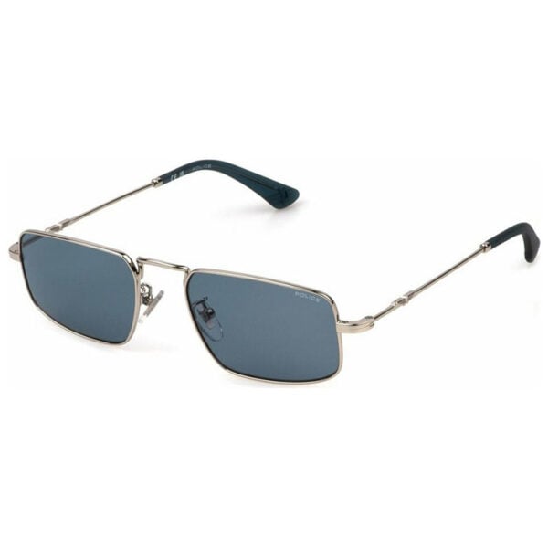 Police Sunglasses ORIGINS LITE 19 SPLN31 | Silver Frame, Blue Lenses