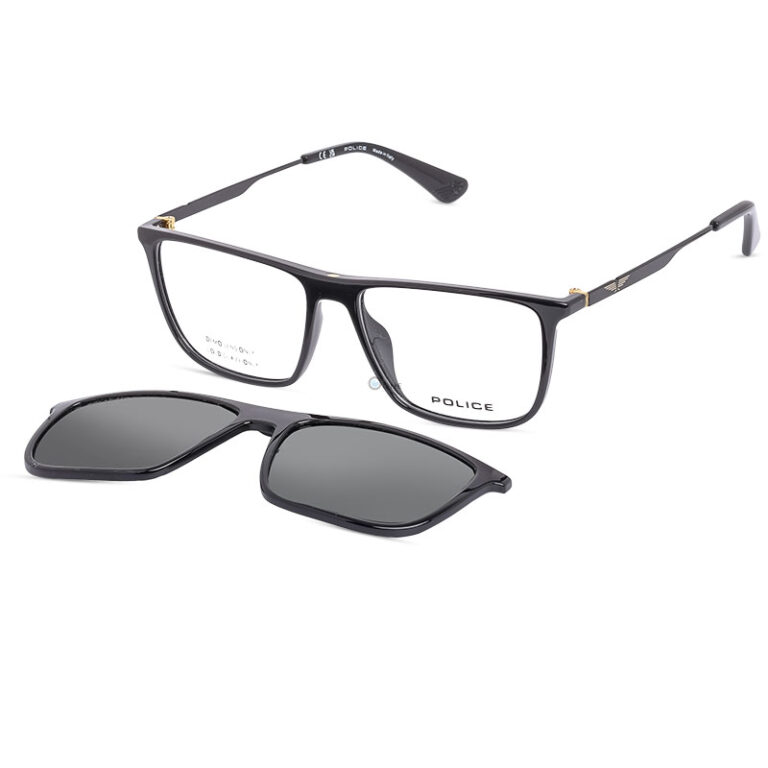 Police Frame with Polarized Clip-On Shiny Black ORIGINS LITE 27 | Buy ...