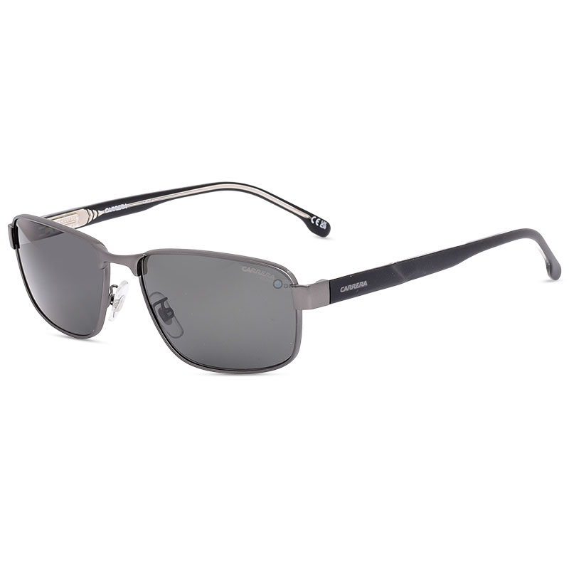 Carrera Polarized Sunglasses - Matte Gray Frame, Polarized Grey Lenses