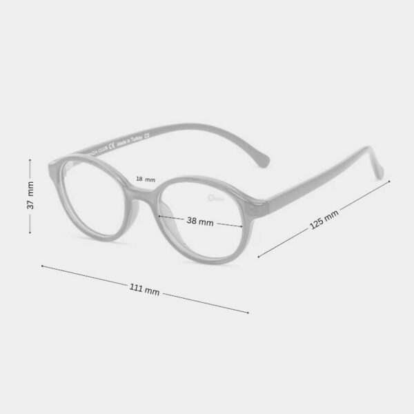 Small Lightweight Round Glasses for Infants Blue 38mm for 6-12 months - Image 2