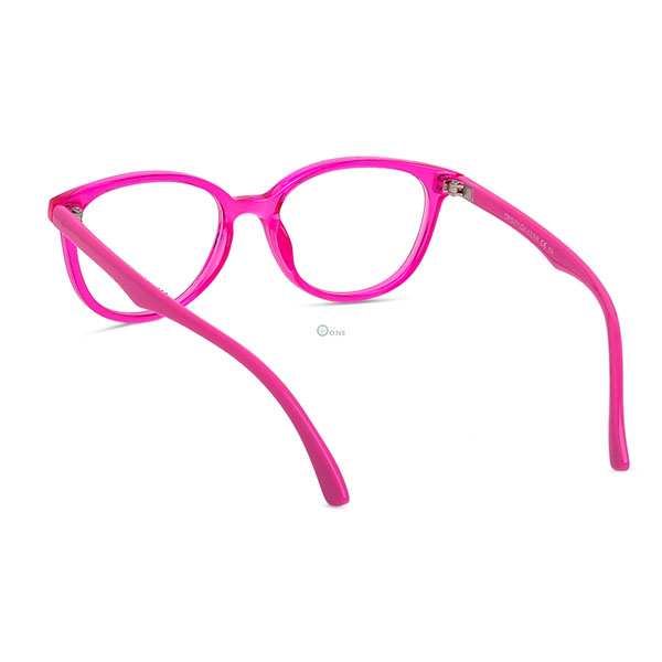 Lightweight Transparent Raspberry Pink Cat-Eyeglasses 45mm for Kids 5-6 years - Image 4