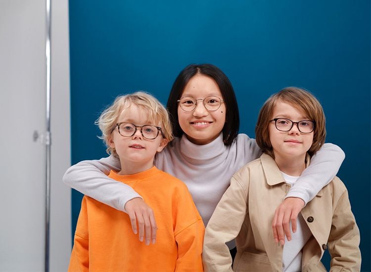 Children using MyCon lenses