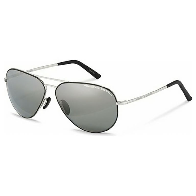 Porsche Design P'8508 R Aviator Sunglasses Silver Frame, Mirrored Lenses 62 Size