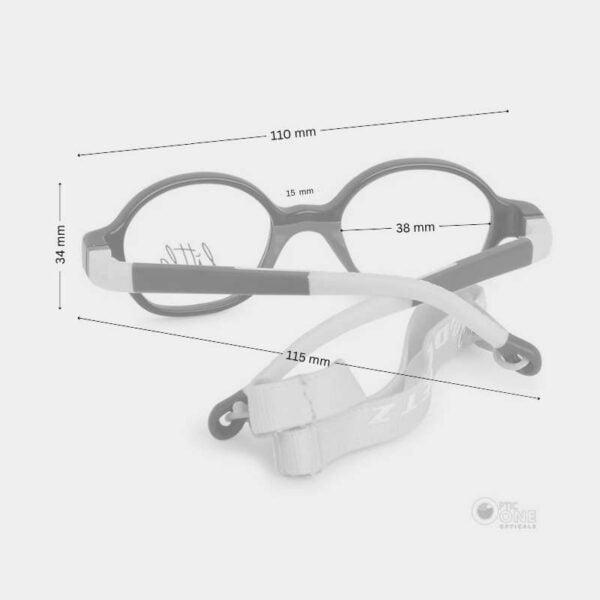 Little Demetz Eyeglasses for Boys| Eyewear for 8-14 Months - Blue/Green - Image 2
